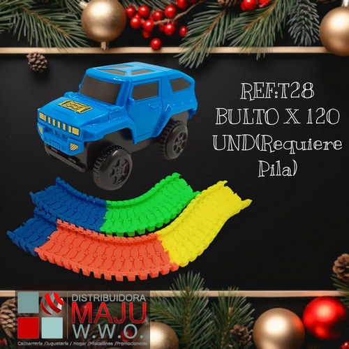 Carro Con Pista (Requiere Pilas)
