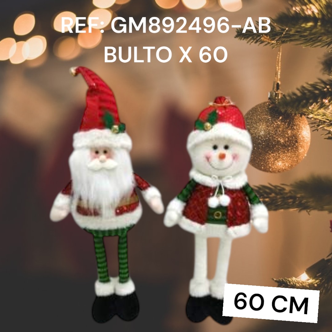 Decoracion Navideña Santa Y Snowman De