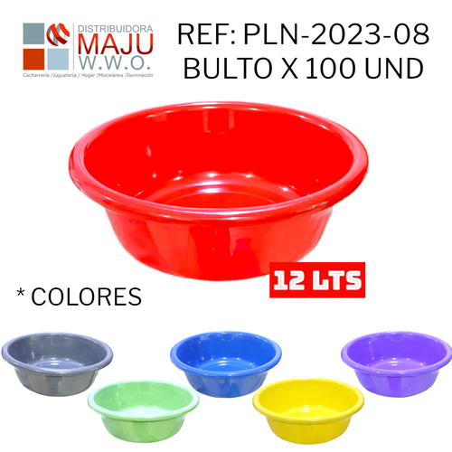 Poncheras Colores De 12 Litros