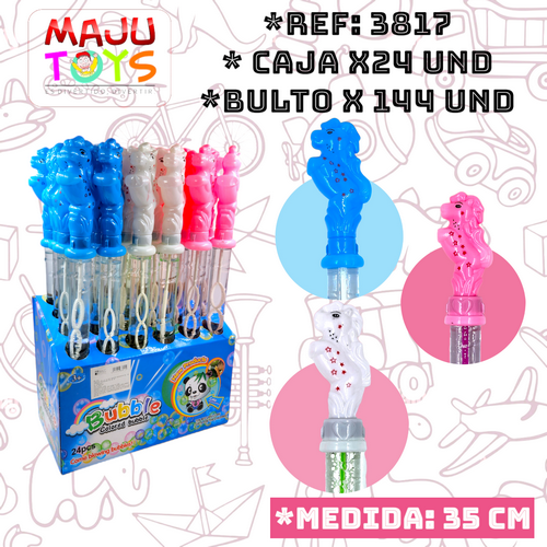 Burbujero Pony Grande En Caja X24Pcs 24X15Cm