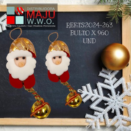Personajes Navideños Con Cascabel Para