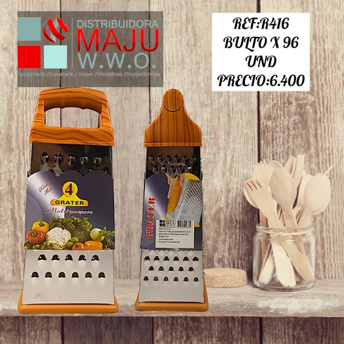 Rallador Rectangular Madera 11 X 25 Cm