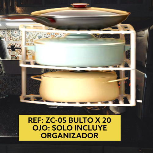 Organizador De Cocina Vertical 3 Puestos En