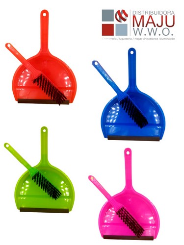 Recogedor Y Escoba Grande Colores Neon