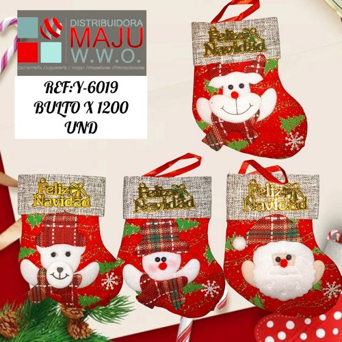 Botas Decorativas Feliz Navidad Peque?As Mo