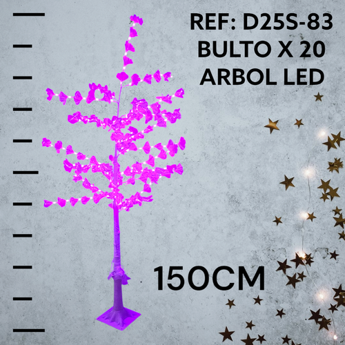 Arbol Exterior Sakura Color Rosa/Rojo Luce
