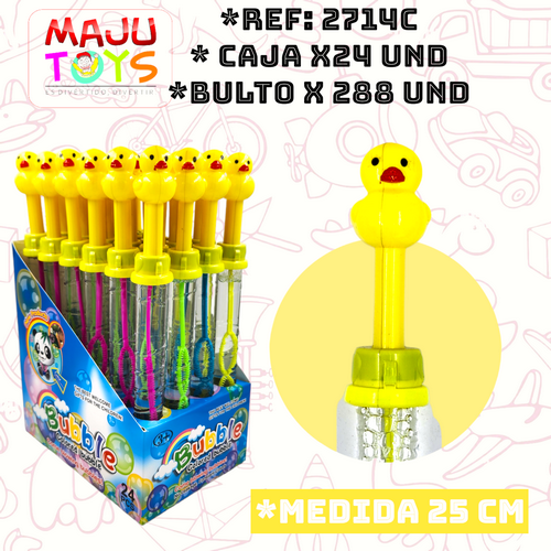 Burbujero Patos Pequeños Caja X24Pcs 25X17Cm