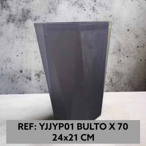 Papelera Color Negra 24*21 Cms