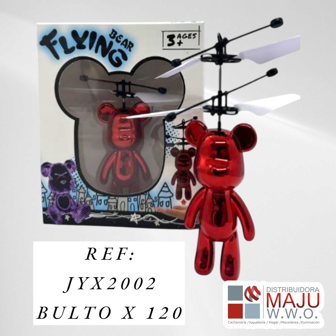 Juguete Oso Volador Con Helice Bateria Rec