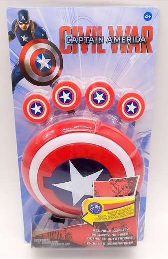 Wl11193-32 Escudo Lanza Discos Super Heroe Capitan