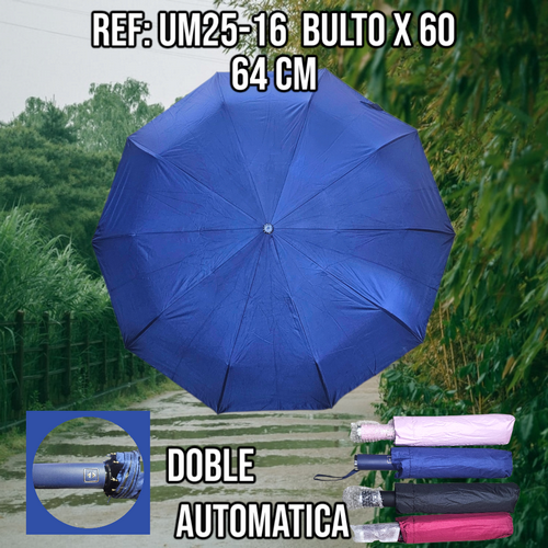 Sombrilla Elegante Varios Colores Con Forr