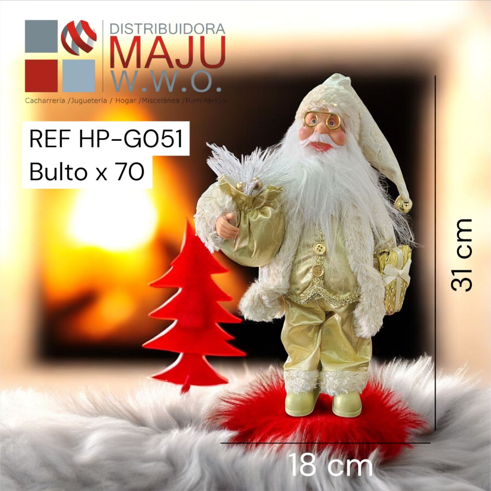 Muñeco De Navidad Santa Claus Con Traje Cl