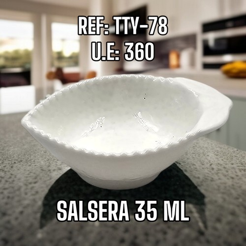 Salsera Ceramica Hoja De 30Ml