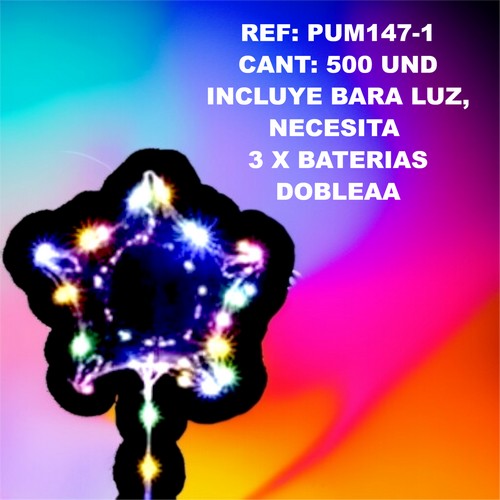 Pum147-1 Globo Con Luz Estrella