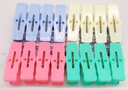 Pinza De Ropa X 16 Colores Varios