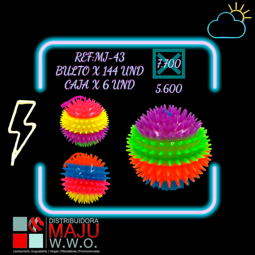 Pelota Poligono Estrellado Colores Gigante 3