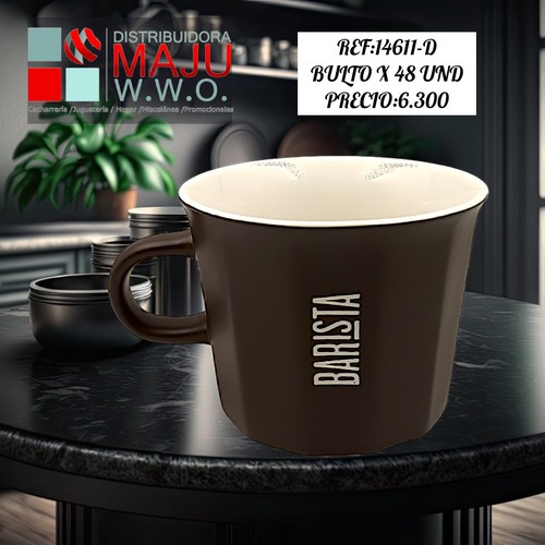 Pocillo Grande Barista Colores Octagonal D