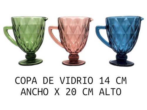 Copa De Vidrio Gigante 038,14X20Cm,1100 Colores
