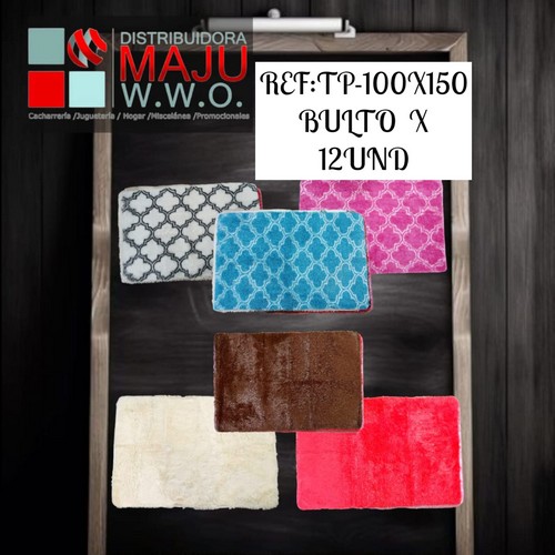 Tp-100X150 Tapete Peludo Mediano Dee 100X150Cm