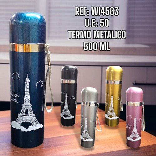 Termo Metalico De 500Ml Con Mensajes 2 Mode