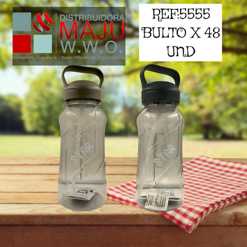 Botilo 1500 Ml Star Surtido Tapa Para Cargar
