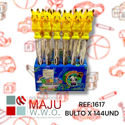 Burbujero Grande Personajes Pikachu Colores V