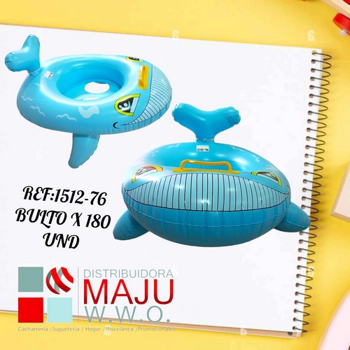 Inflable Para Piscina Lancha Ballena 65Cm