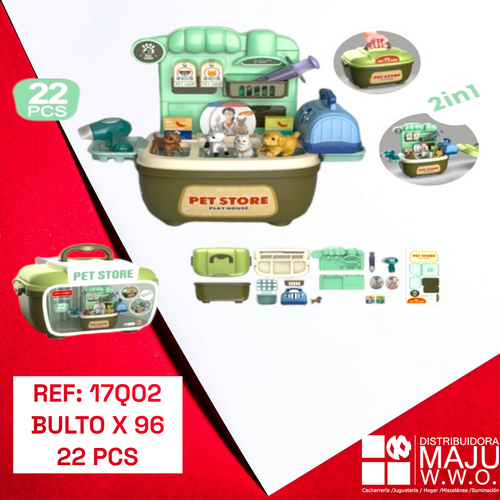 Juguete Set Veterinaria De 22 Pcs