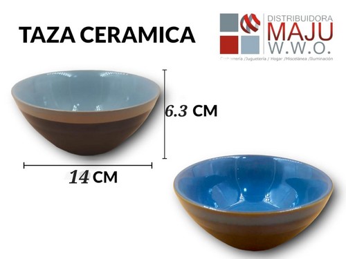 Tazon Cono Ceramico Colores Tradicionales D