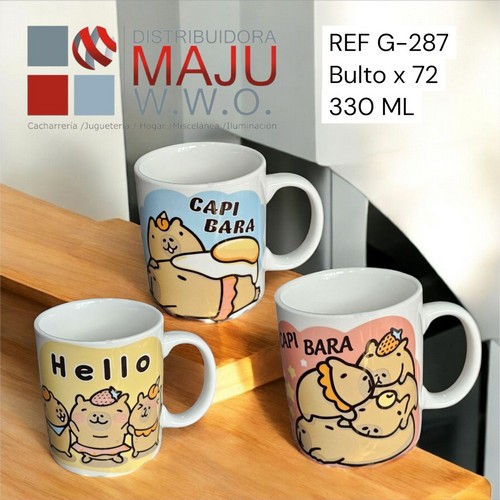 Pocillo Diseño Varios Capibara-330 Ml