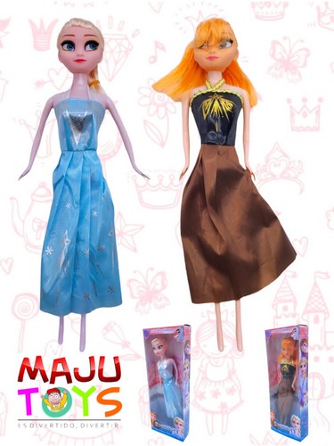 Muñeca Princesa Anna Y Elsa 29 Cm
