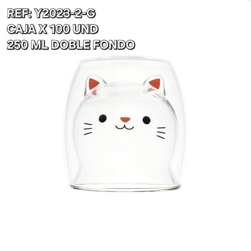 Vaso De Gato 250Ml Doble Fondo