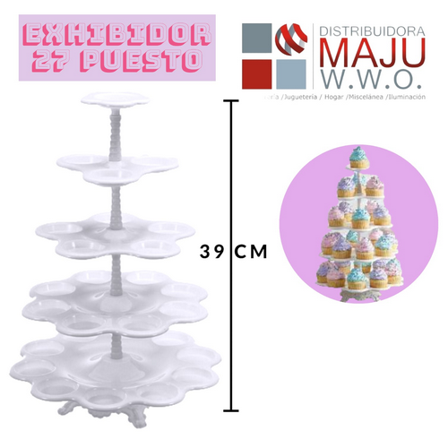Base De Plastico Para Postres De 5 Pisos De