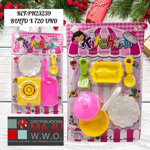 Set De Cocina Colores En Blister