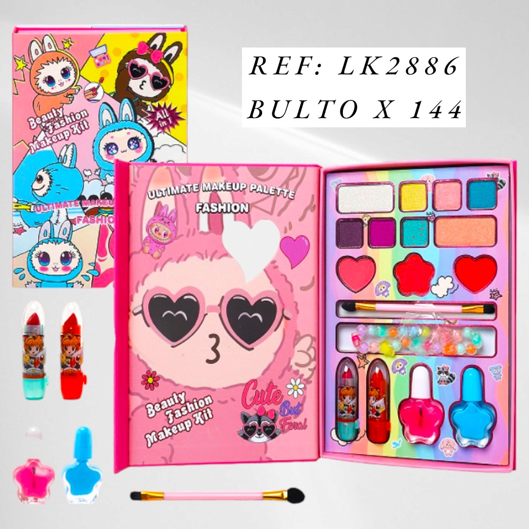 Juguete Set De Belleza En Forma De Libro Va