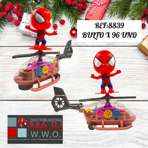 Helicoptero Hombre Araña (Requiere Pilas)