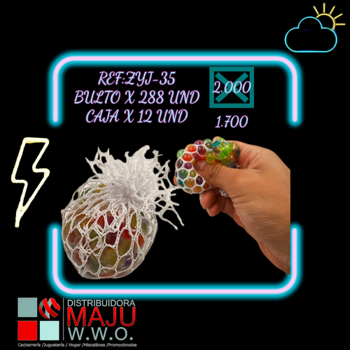 Pelota -Bolitron Grande Con Biogel En Malla
