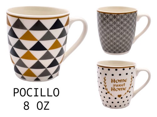 Pocillo Diseños Geomtericos En Colores Varios