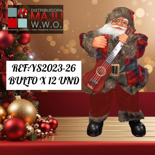 Papa Noel Guitarrista Sonido (Requiere P