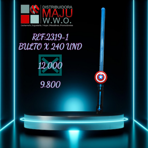 2319-1 Espada Capitan America Con Luz Y Sonidos Pa