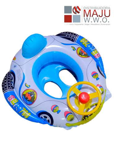 Inflable Para Piscina Con Timon Tipo Carro
