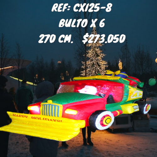 Camión Inflable Navideño Con Barredora De