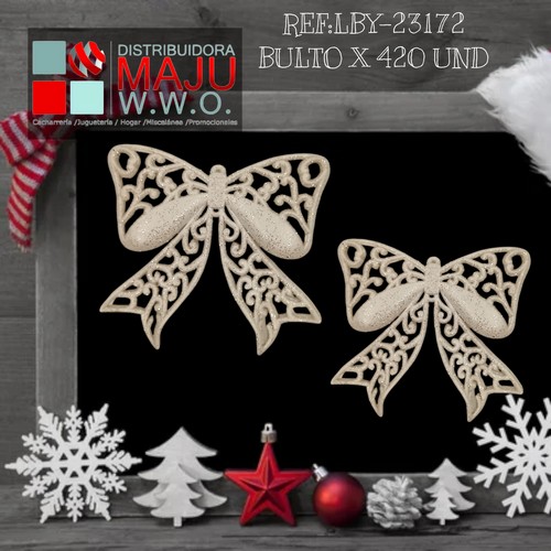 Corbatines Mariposa Navideños De 13Cm