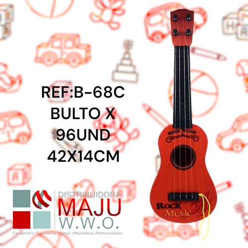 B-68C Ukelele Para Niños Y Niñas 42X14Cm {Do864}