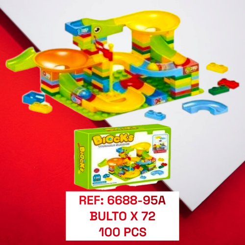 Juguete Bloques Para Armar Con Tobogan De