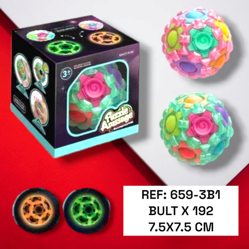 Pelota Con Puntos De Goma, Luminoso