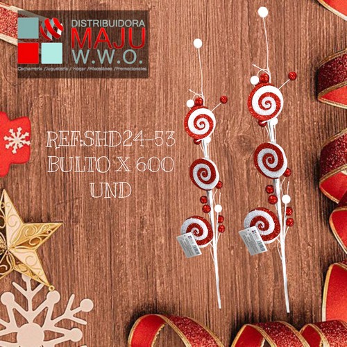 Pin Navideño Espirales Colombina Con Bola