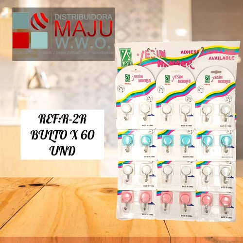 Adhesivo Para Pared Blister X 12 Set De 2 Und