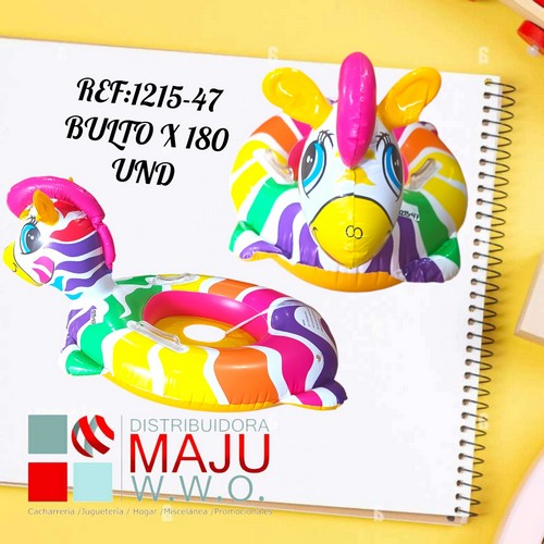 Inflable Para Piscina Lancha Zebra Colores