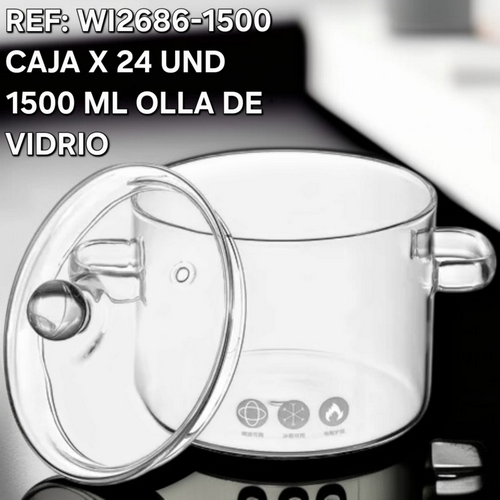 Olla Vidrio 1500 Ml